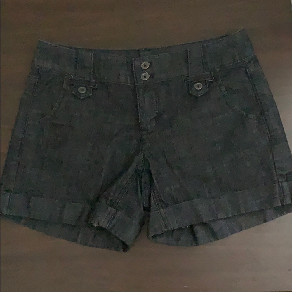 White House Black Market lack denim shorts size 2